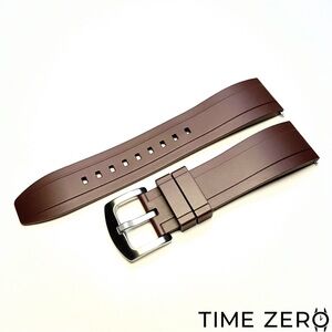 New Brown FKM Rubber Diver Watch Strap (The Element Collection)